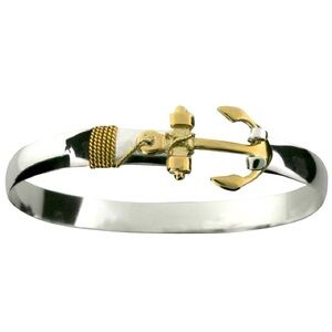 Anchor Hook Bracelet “CBC” Caribbean Bracelet Company 14k gold & silver